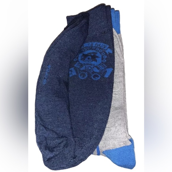 Sonic The Hedgehog Crew Socks 2 Pair Men 6.5-12 Gray Blue w Born To Run Sega NEW - Picture 8 of 9